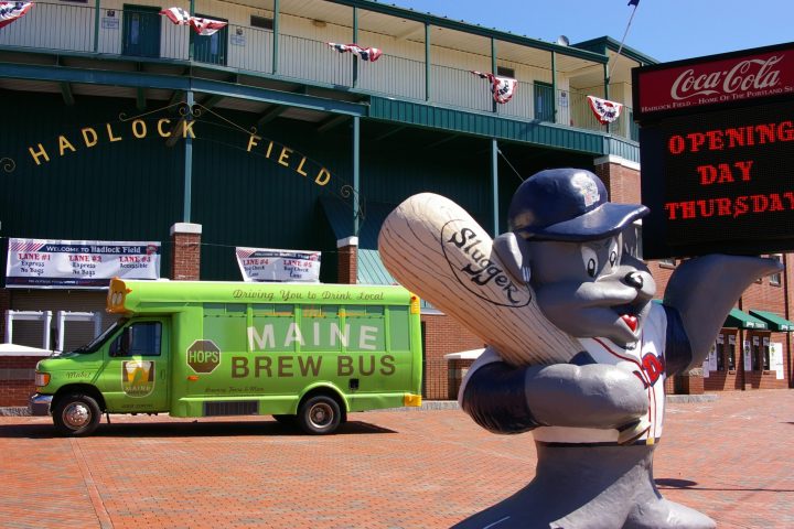 a person riding on the back of a truck