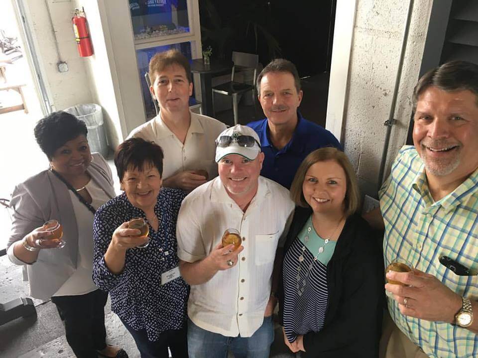 Russell Crowe et al. posing for a photo