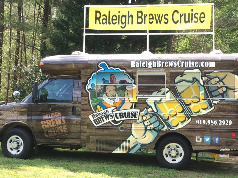 a truck is parked in the grass