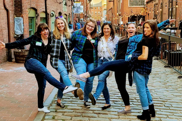 Julia Simic, Mia Gregerson posing for the camera