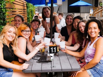a group of people posing for the camera