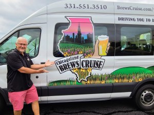 a person standing in front of a car