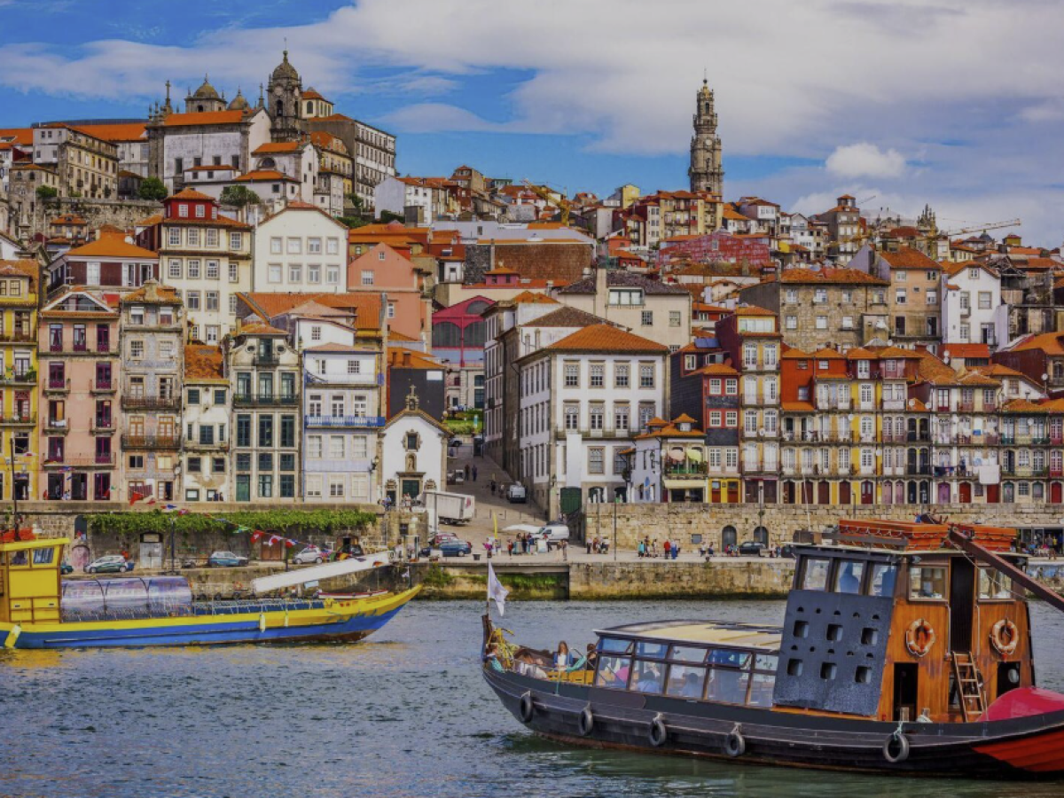 a small boat in a large body of water