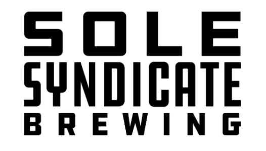 Text logo saying 'Sole Syndicate Brewing' in bold, black letters.
